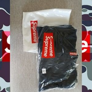 Supreme studded hooded navy sweatshirt